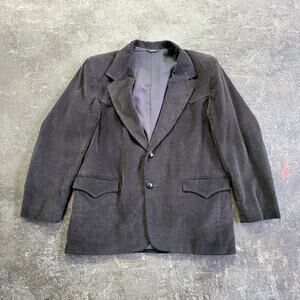 Vintage Pioneer Wear Blazer Size 44 Made in USA Brown Corduroy Western Trial